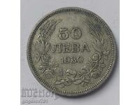 50 leva argint Bulgaria 1930 - monedă de argint #38