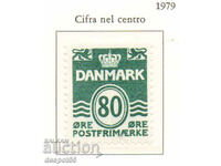 1979. Denmark. Wavy lines with numbers - new value.