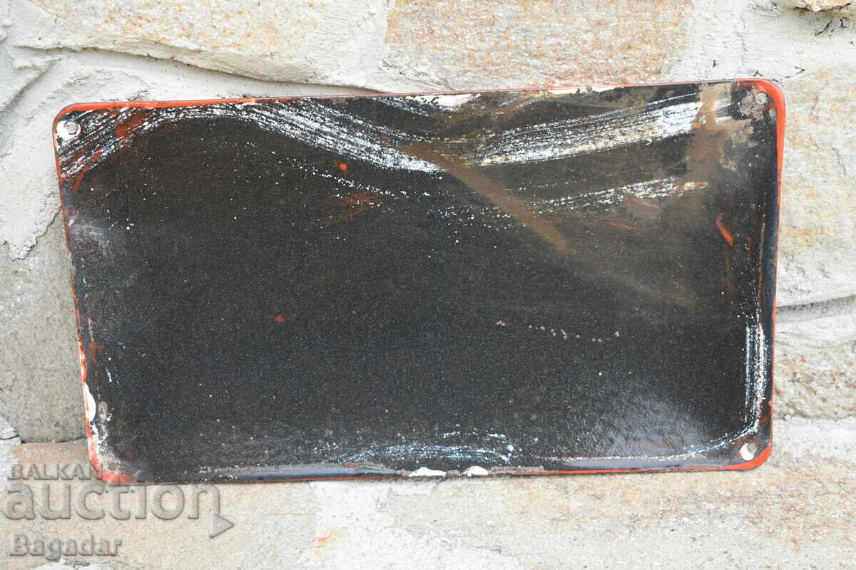 Delivery of Old enamelled plate Delivery of Old enamelled plate