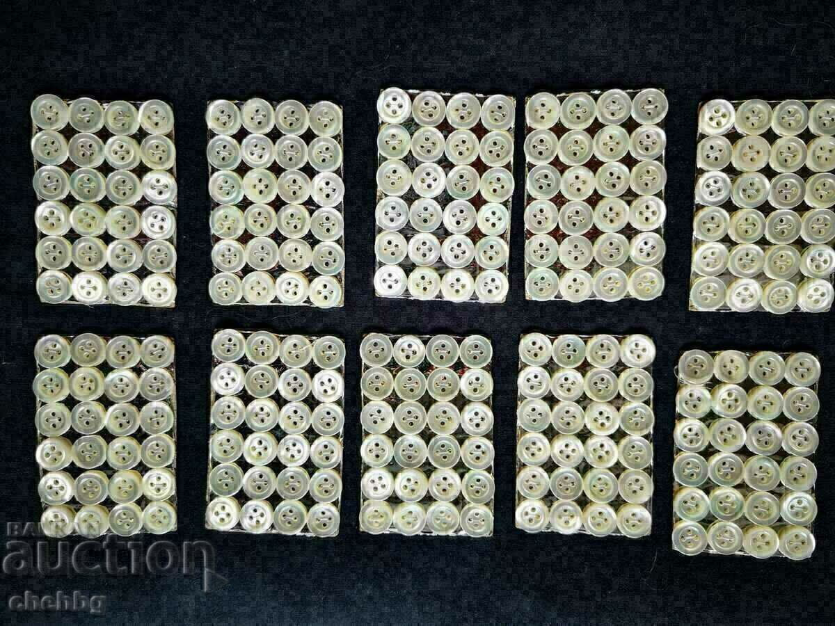 Old mother of pearl buttons