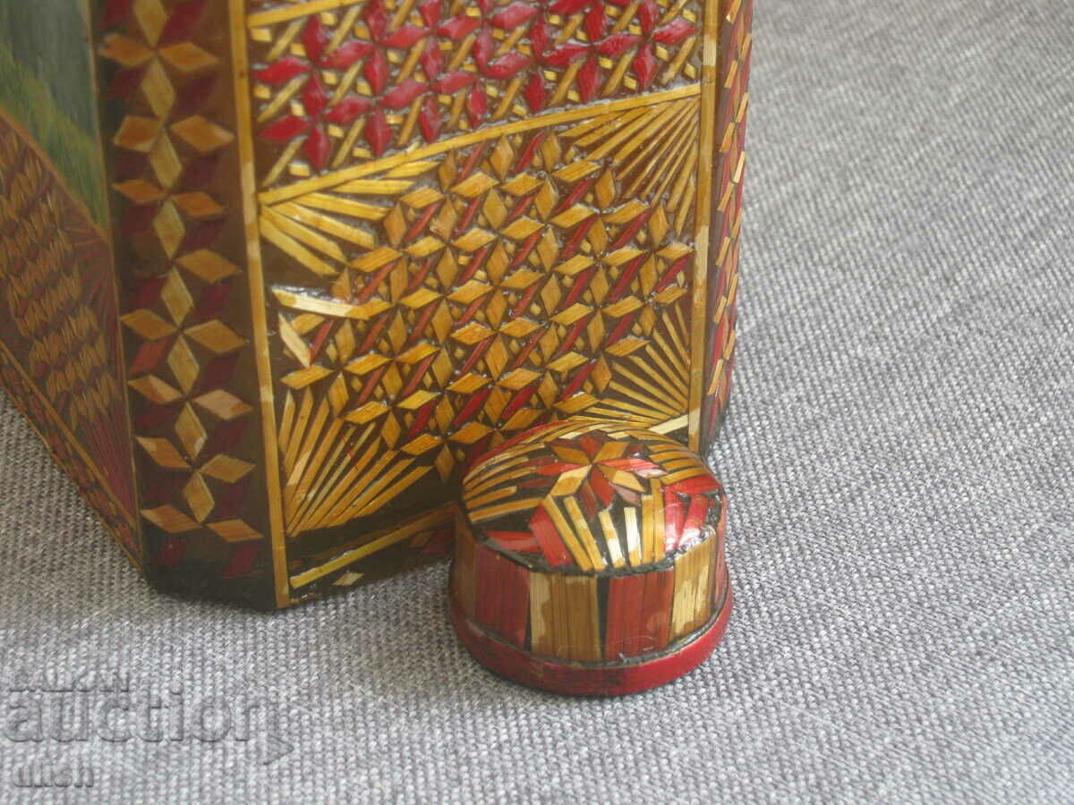 Old bottle handmade straw art decoration landscapes - 5 Old bottle handmade straw art decoration landscapes - 5