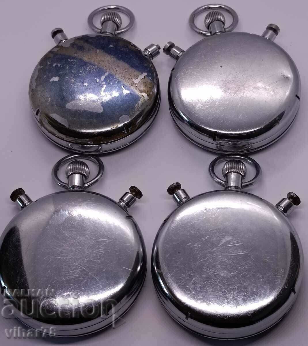 Lot of 4 Slava chronometers - do not work for repair or re - 5