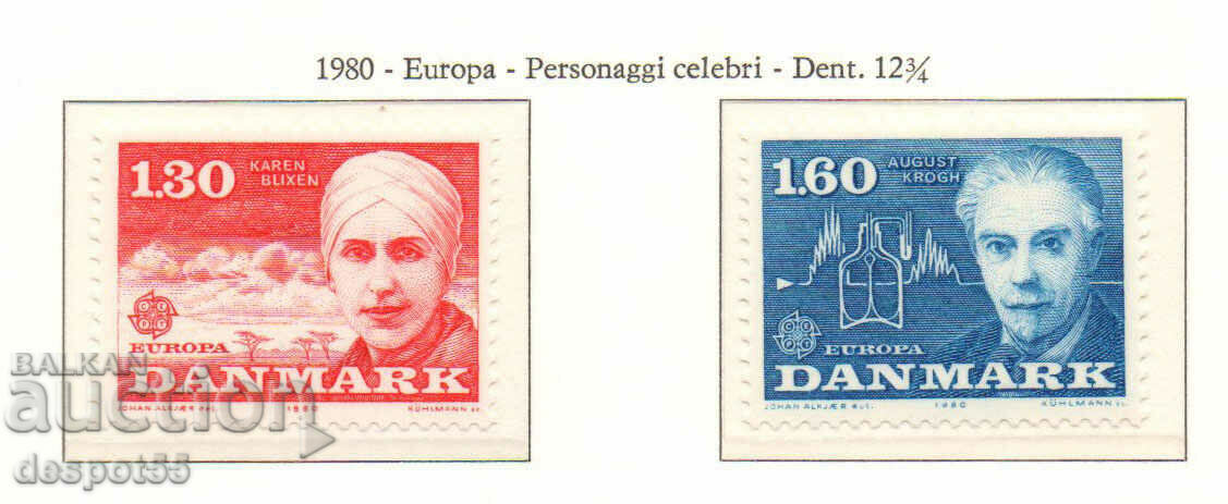 1980. Denmark. Europe - Famous People 1980. Denmark. Europe - Famous People
