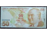 50 lira Turkey 2009 banknote Turkey Copy