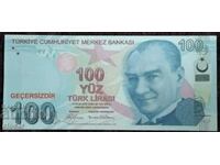 100 lire turcești 2009 bancnotă Turcia Copie