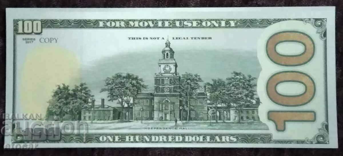 Souvenir 100 US Dollars Copy with price 4.00 BGN | € 2.05