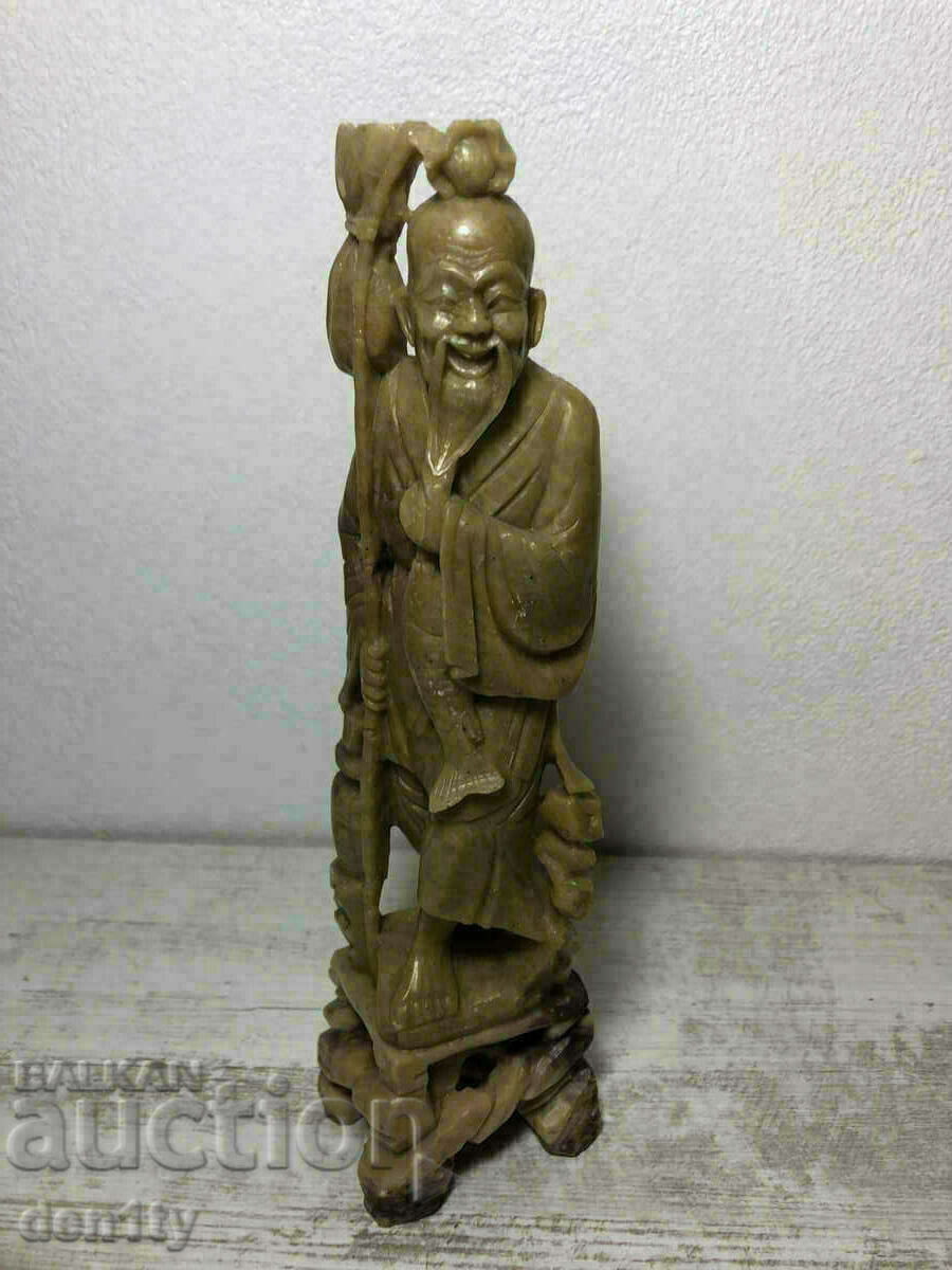 old chinese soapstone stone figure