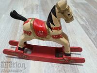Beautiful hand carved and painted rocking horse