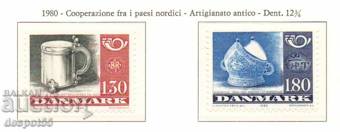 1980. Δανία. Ασημένια κύπελλα.