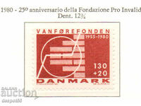 1980. Denmark. 25 years Association of the Disabled.