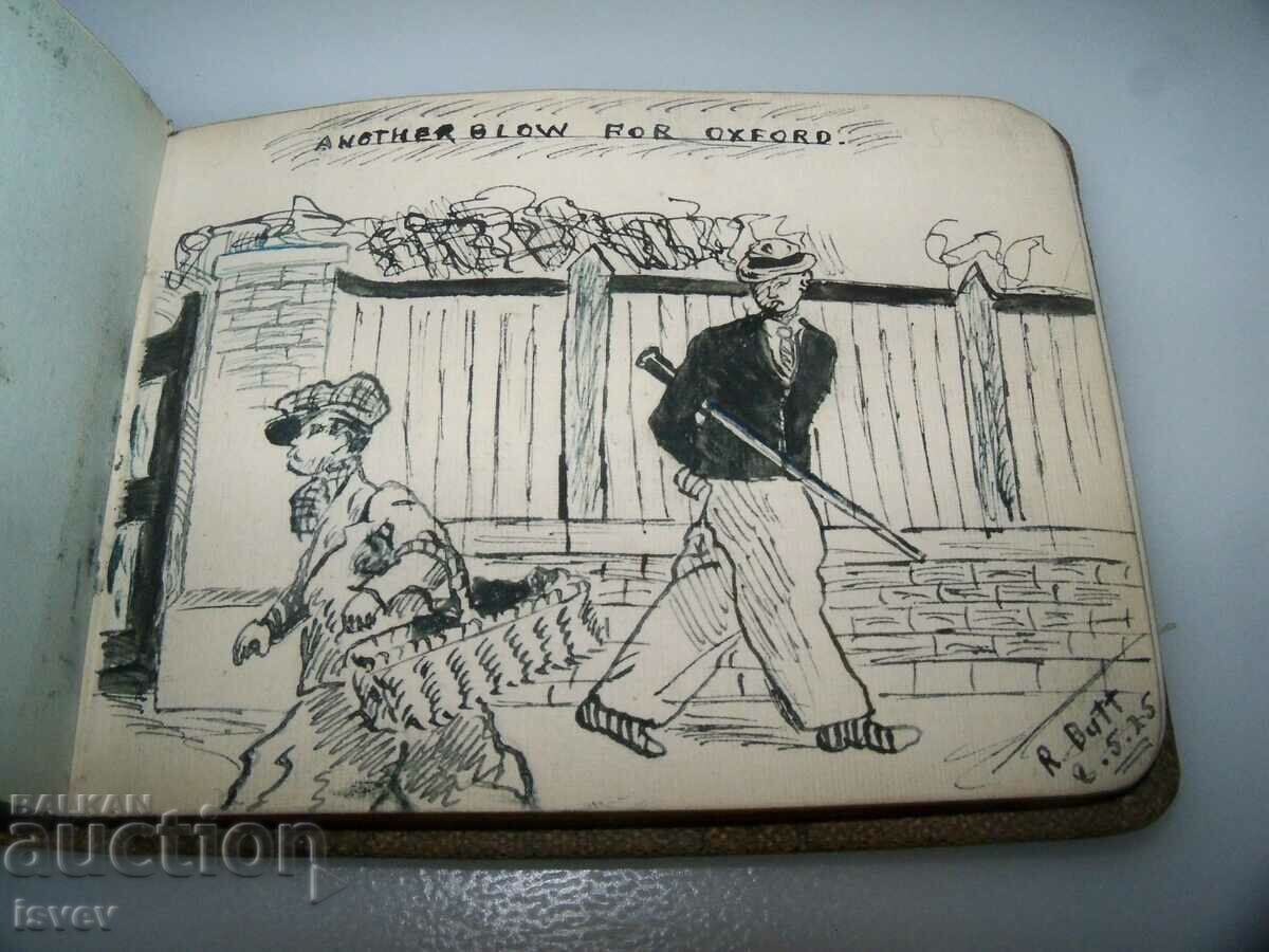 Luxury autograph album from 1925. with drawings - 7 Luxury autograph album from 1925. with drawings - 7