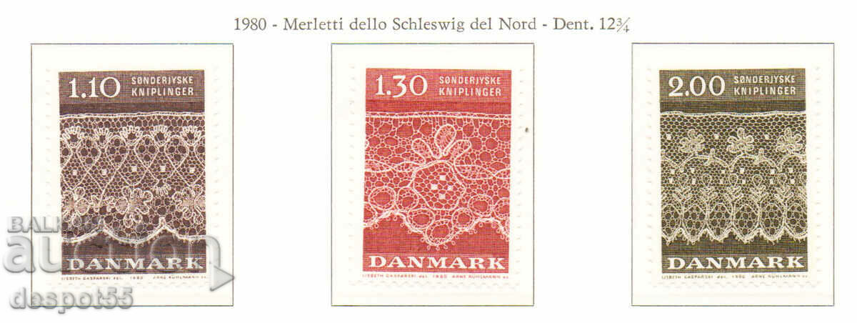 1980. Δανία. Σχέδια δαντέλας από τη Νότια Γιουτλάνδη.
