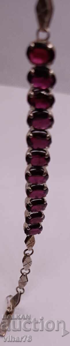 silver bracelet with garnet with price 279.99 BGN | € 143.16 silver bracelet with garnet with price 279.99 BGN | € 143.16