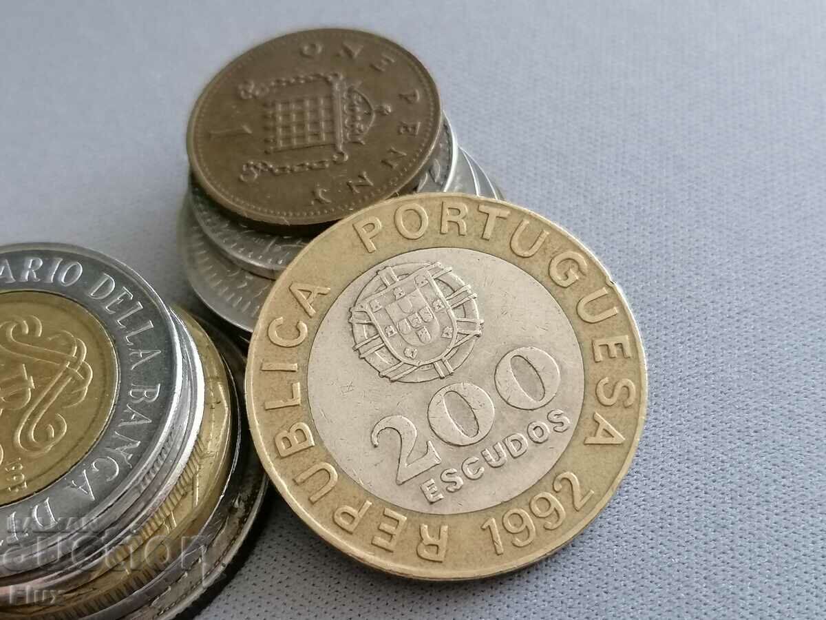 Moneda - Portugalia - 200 escudos | 1992