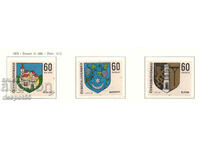 1973. Czechoslovakia. Coats of arms of Czech regional capitals.