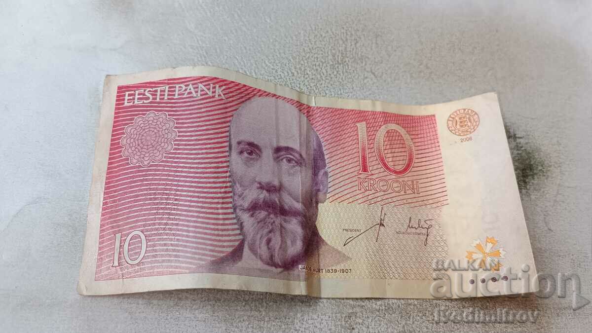 Estonia 10 kroner 2006