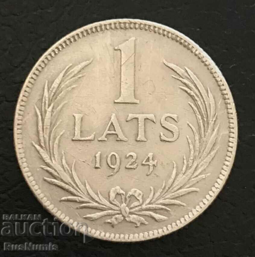 Latvia. 1 lat 1924. Silver. with price 22.00 BGN | € 11.25 Latvia. 1 lat 1924. Silver. with price 22.00 BGN | € 11.25