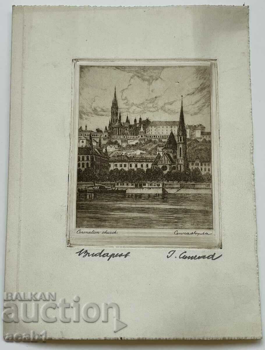 Будапеща поздравителна картичка и визитка