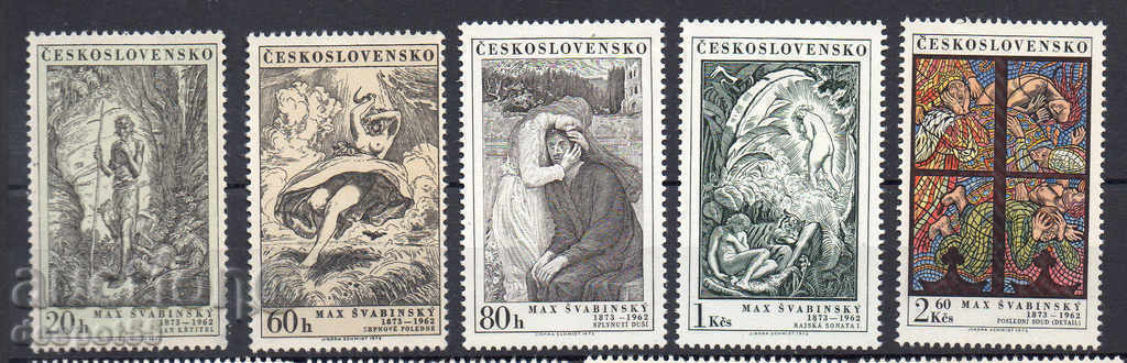 1973. Cehoslovacia. Max Svabinskiy - artist și designer.