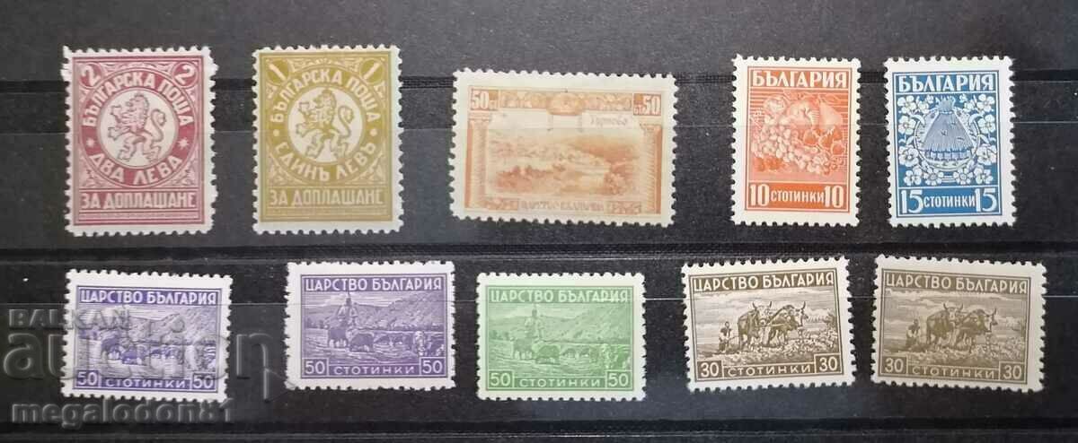 Regatul Bulgariei - timbre de lot
