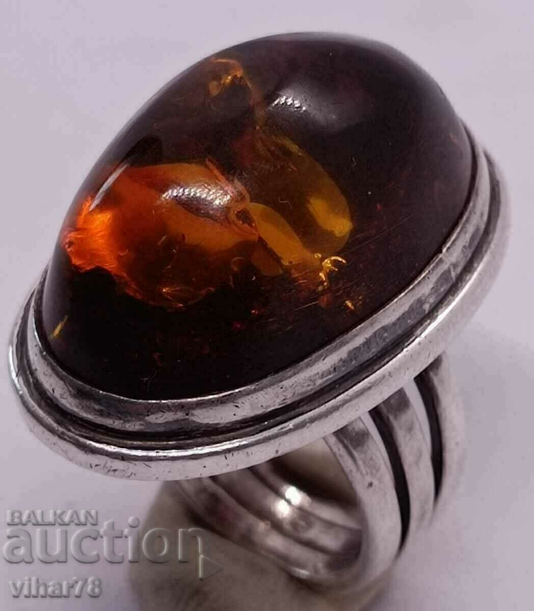Women's Silver Ring with Amber with price 399.99 BGN | € 204.51 Women's Silver Ring with Amber with price 399.99 BGN | € 204.51