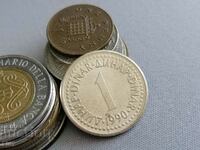 Monede - Iugoslavia - 1 dinar 1990.
