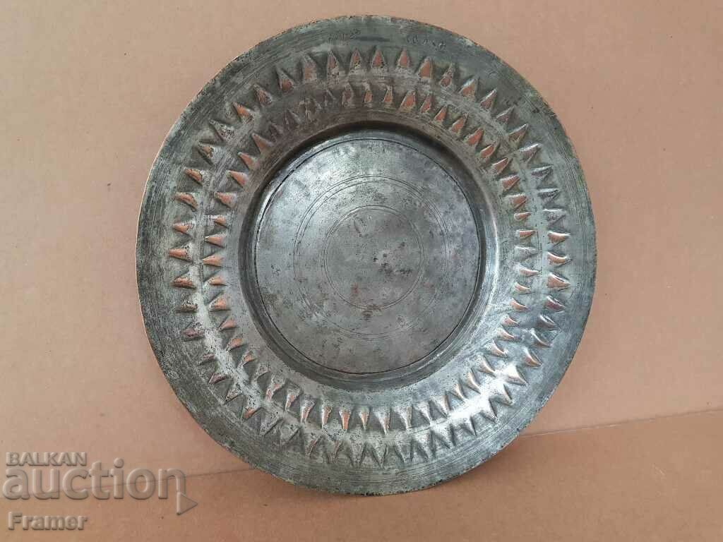 Placă de cupru albastru cupru Sahan renascentist autentic - 5 Placă de cupru albastru cupru Sahan renascentist autentic - 5