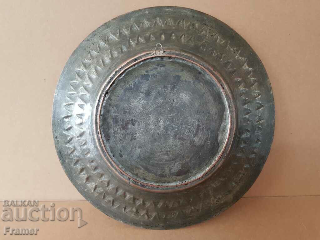 Placă de cupru albastru cupru Sahan renascentist autentic - 7 Placă de cupru albastru cupru Sahan renascentist autentic - 7