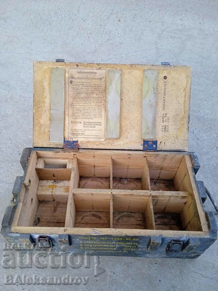 Old German military ammunition chest