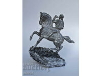 Horseman, sculpture on precious mineral