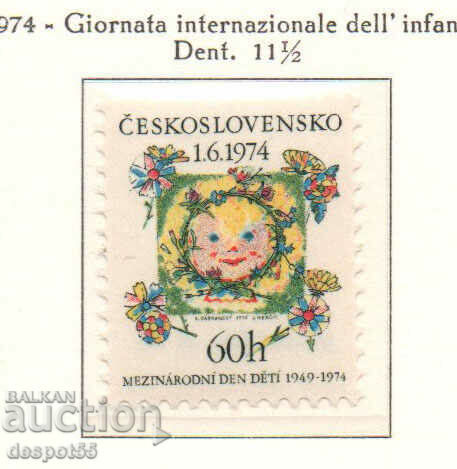 1974. Cehoslovacia. A 25-a Ziua Internațională a Copilului.