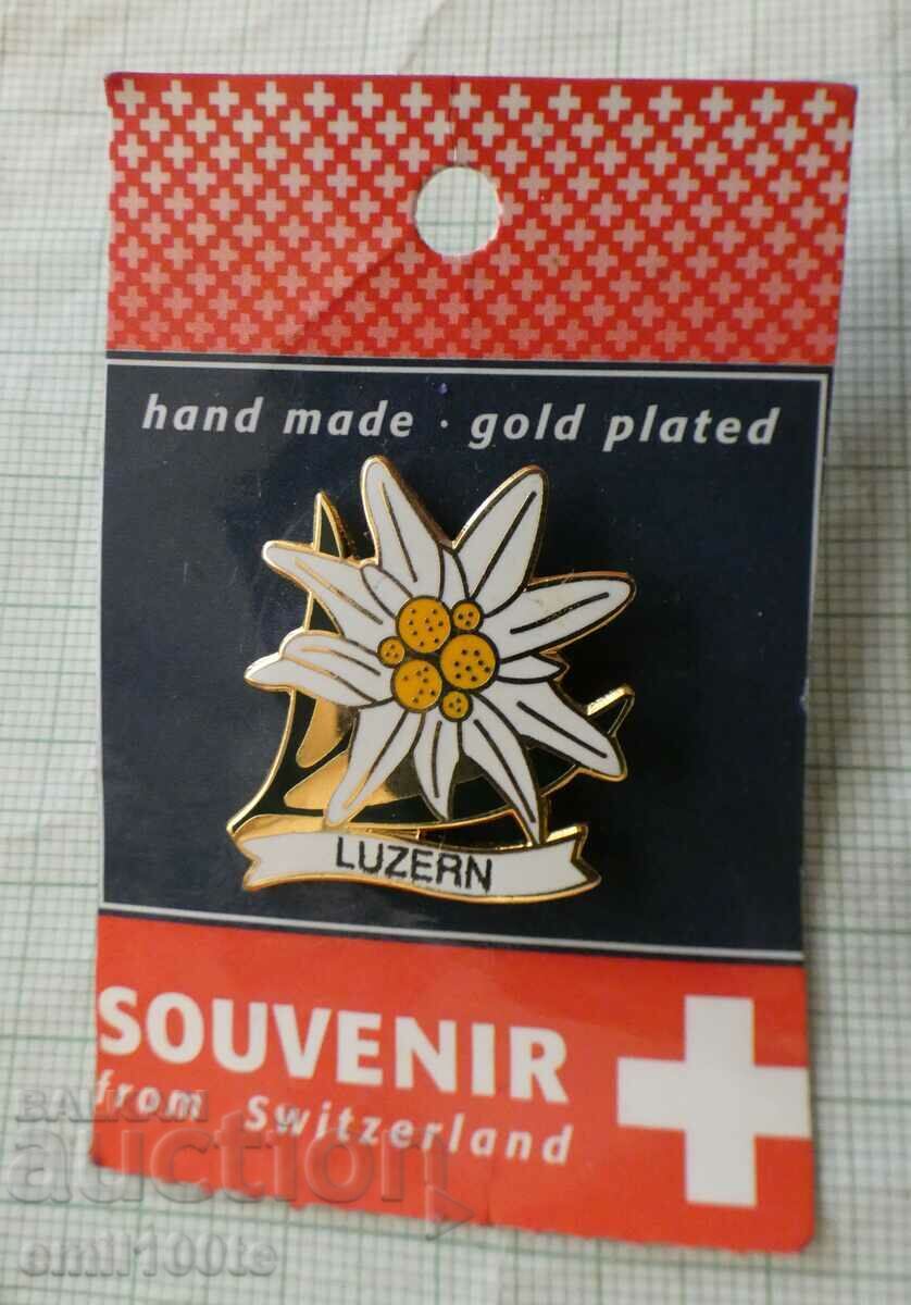 Edelweiss - Luzern Souvenir Switzerland Hand made Gold plated with price 12.00 BGN | € 6.14 Edelweiss - Luzern Souvenir Switzerland Hand made Gold plated with price 12.00 BGN | € 6.14