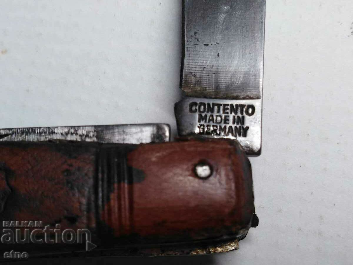 Auction  OLD GERMAN POCKET KNIFE-CONTENTO