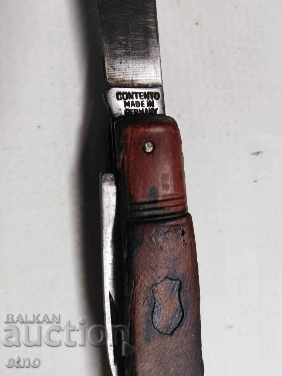 Delivery of OLD GERMAN POCKET KNIFE-CONTENTO
