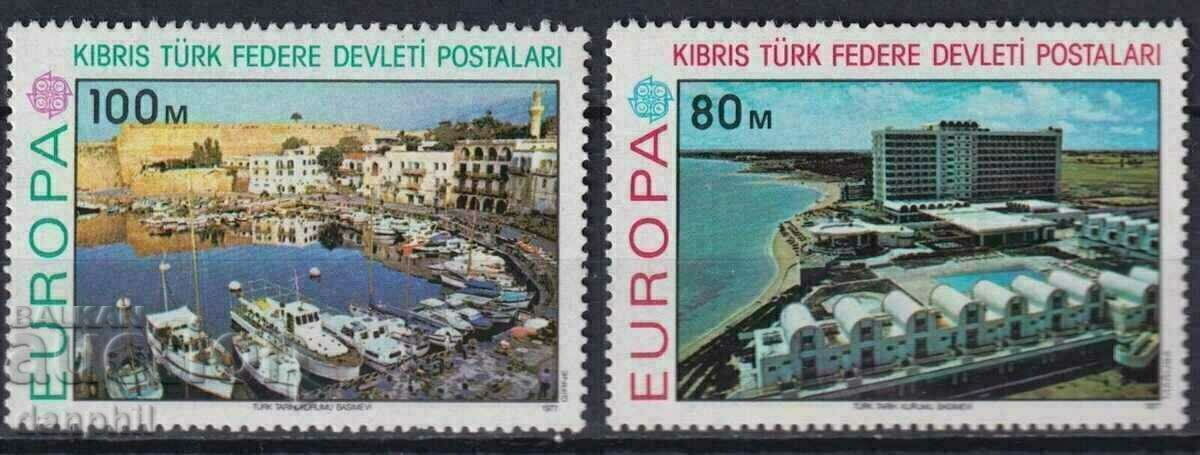 Турски Кипър 1977 Eвропа CEПT (**) чиста, неклеймована