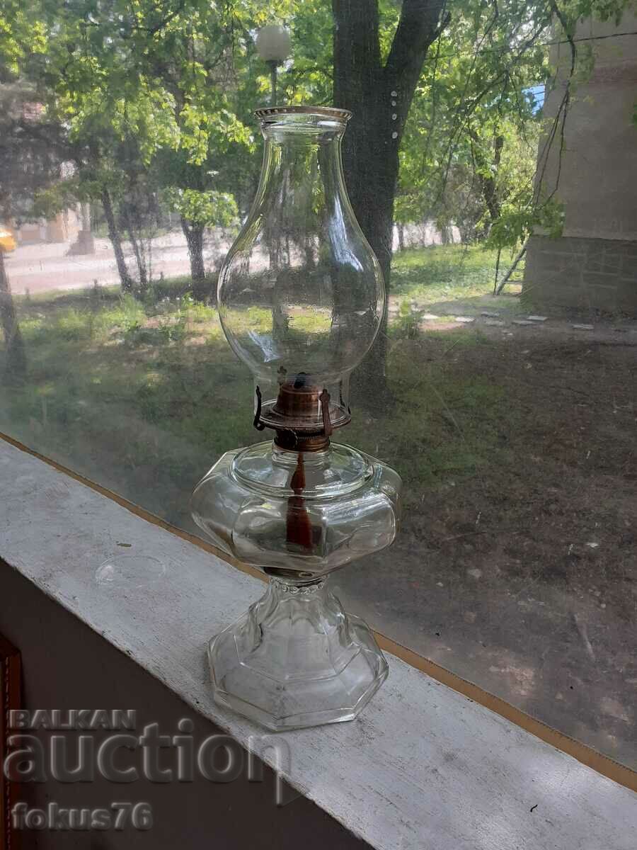 Glass gas lamp