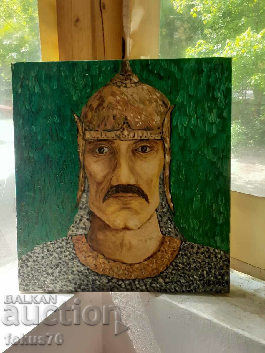 Стара картина масло на платно на български автор с цена 290.00 лв. | € 148.27 Стара картина масло на платно на български автор с цена 290.00 лв. | € 148.27