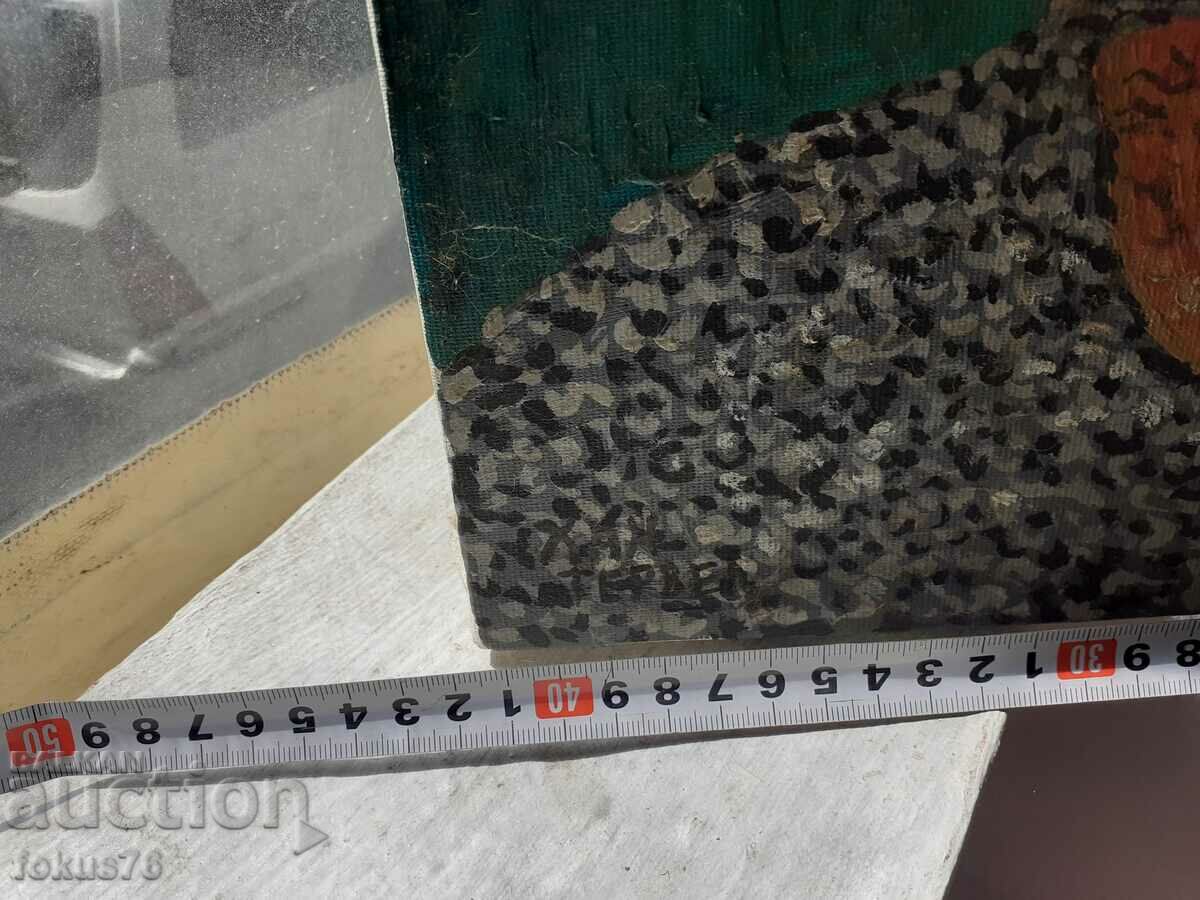 Стара картина масло на платно на български автор - 6 Стара картина масло на платно на български автор - 6