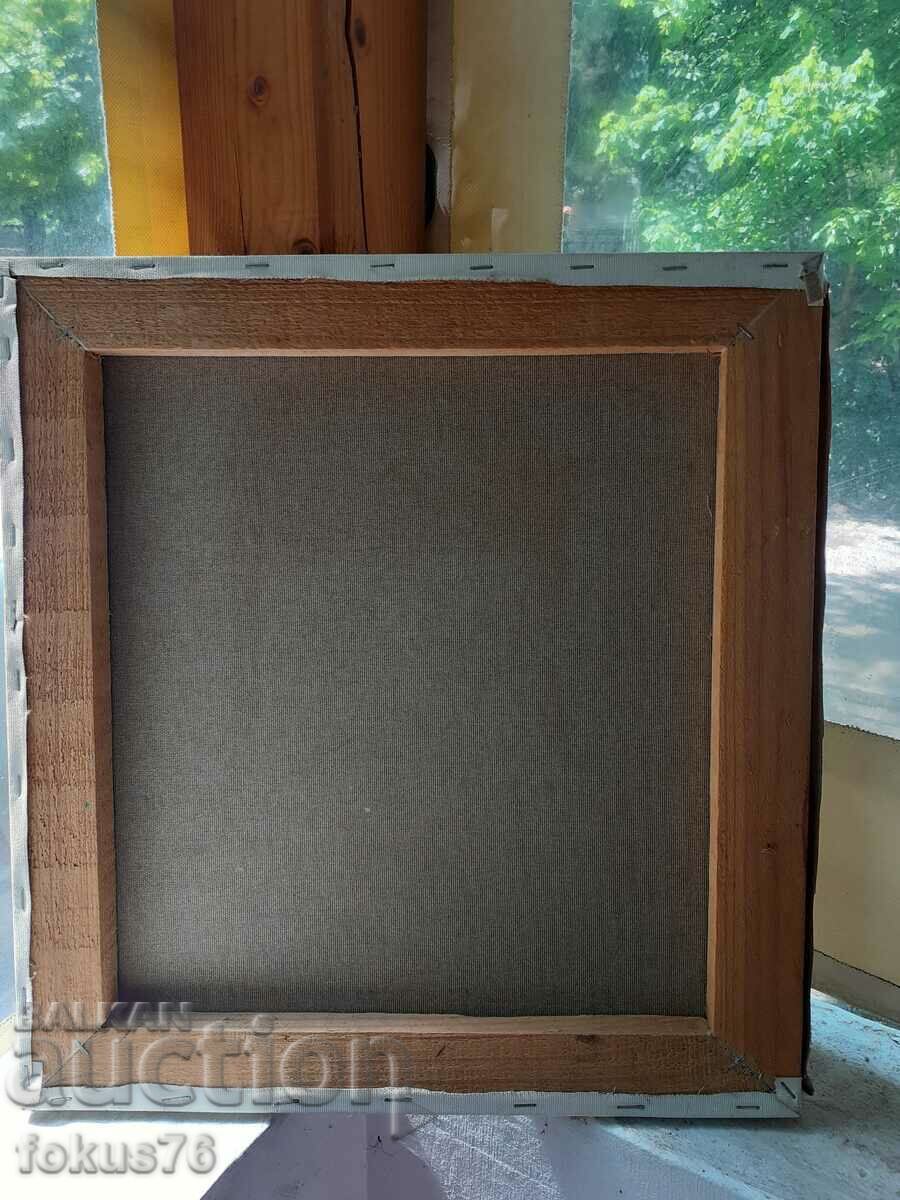 Стара картина масло на платно на български автор - 7 Стара картина масло на платно на български автор - 7