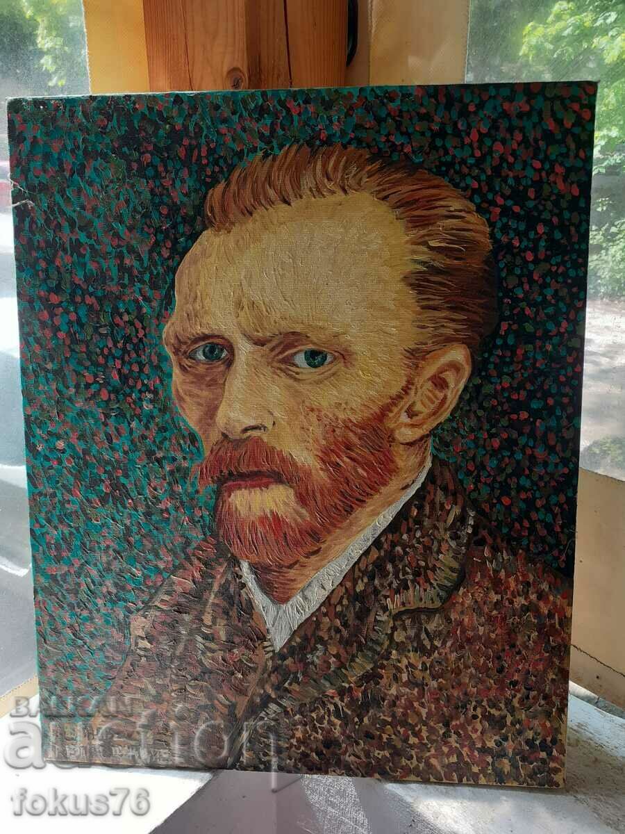 Pictură ulei pânză autor bulgar Van Gogh reproducere