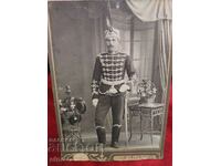 1913, ROYAL PHOTO CARDBOARD guardsman, soldier, Uniform