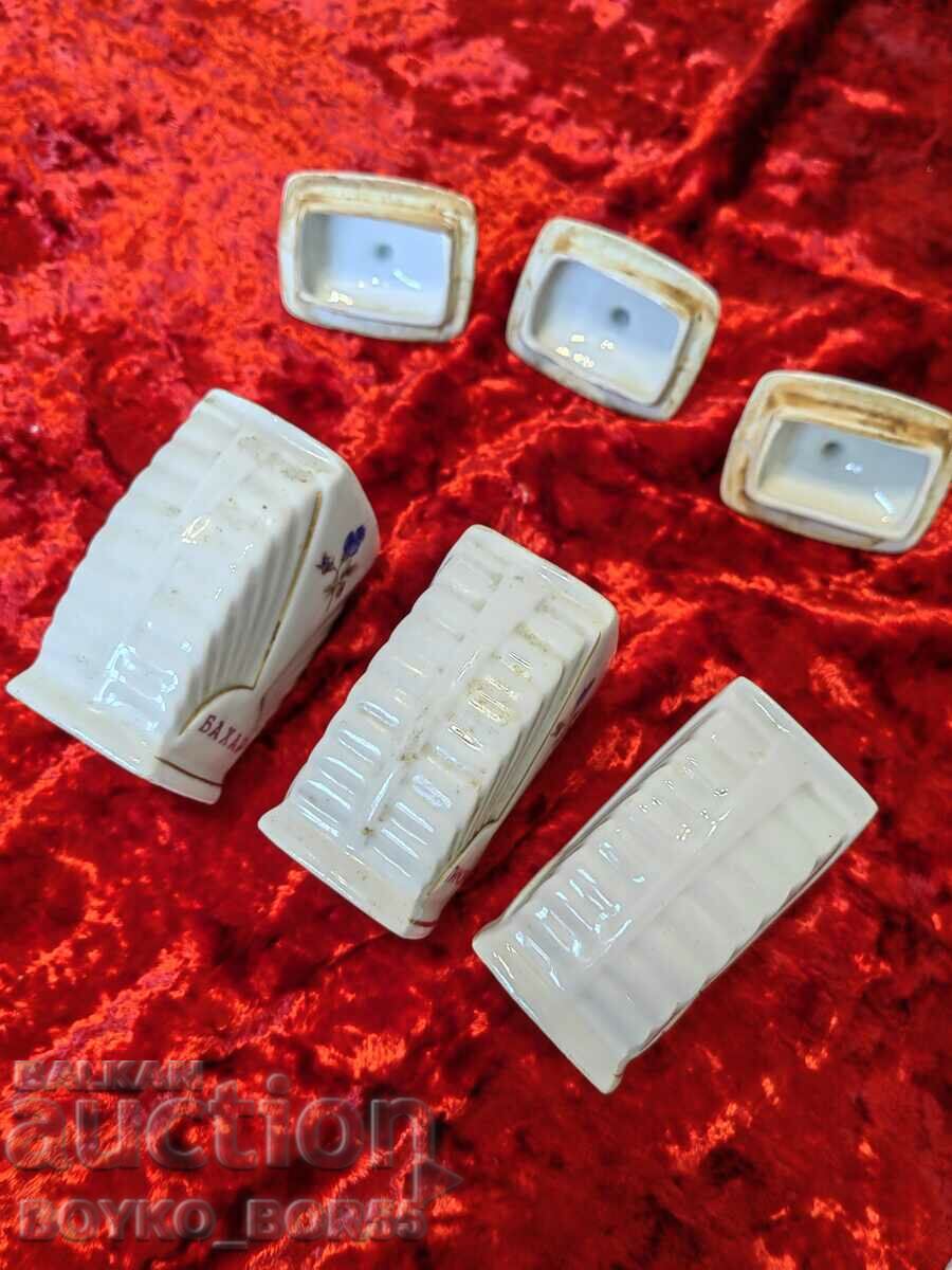 Delivery of Bulgarian Soc Porcelain Spice Jars Delivery of Bulgarian Soc Porcelain Spice Jars