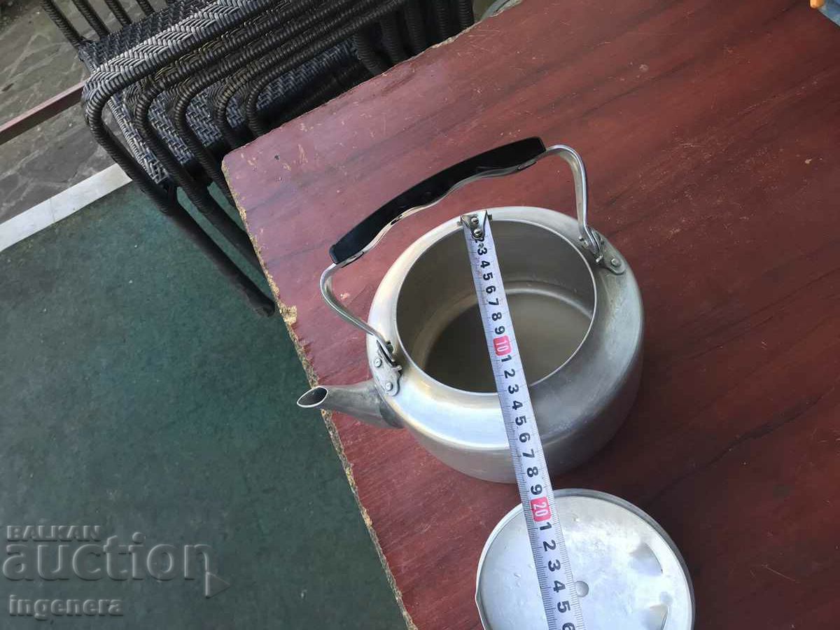 KETTLE METAL ALUMINUM OLD AND USED HEALTHY - USSR - 6