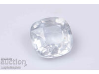 White sapphire 0.95ct VS heated cushion cut Ceylon