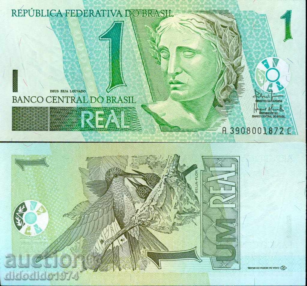 BRAZIL BRAZIL 1 Rial Issue Issue 1999 - 2001 NEW UNC