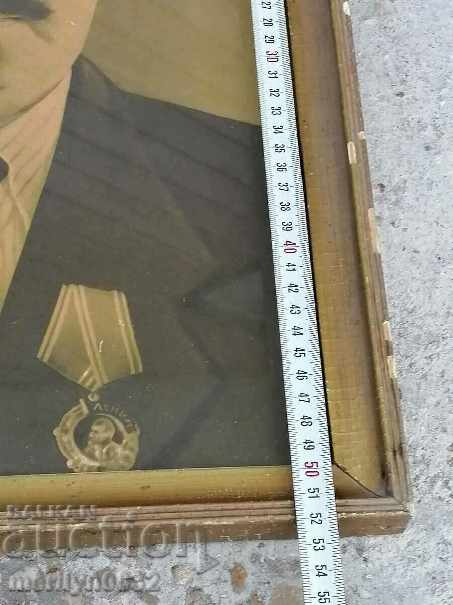 Auction Soch picture in frame, portrait of Georgi Dimitrov Auction Soch picture in frame, portrait of Georgi Dimitrov