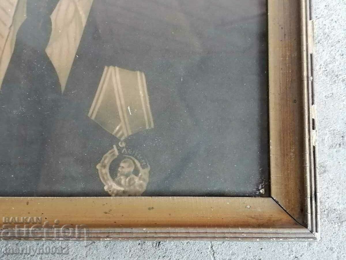 Soch picture in frame, portrait of Georgi Dimitrov - 5 Soch picture in frame, portrait of Georgi Dimitrov - 5