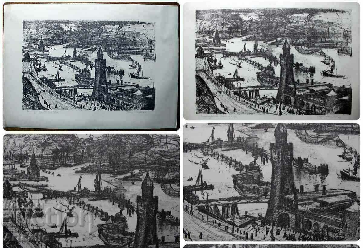 Lithograph Hermann Junker - 7 Lithograph Hermann Junker - 7