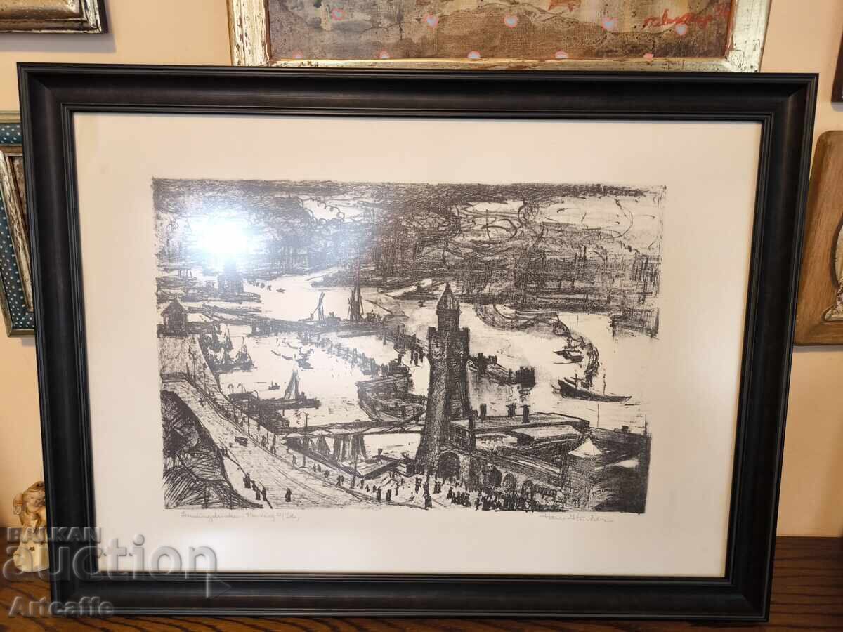 Lithograph Hermann Junker Lithograph Hermann Junker