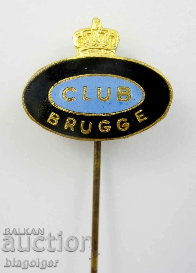 Auction Old Football Badge - Bruges Belgium - Enamel Auction Old Football Badge - Bruges Belgium - Enamel